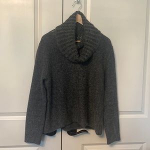 Eileen Fisher  Grey cowl neck sweater - L